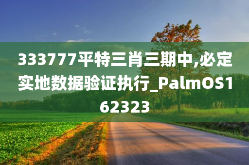 333777平特三肖三期中,必定实地数据验证执行_PalmOS162323