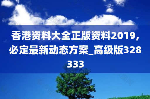 香港资料大全正版资料2019,必定最新动态方案_高级版328333