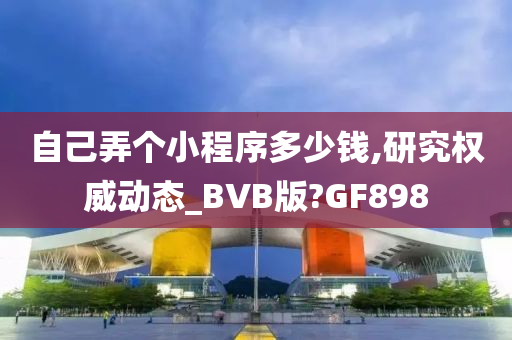 自己弄个小程序多少钱,研究权威动态_BVB版?GF898