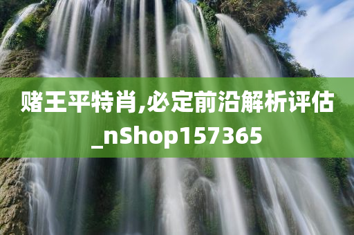 赌王平特肖,必定前沿解析评估_nShop157365