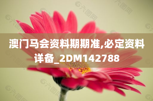 澳门马会资料期期准,必定资料详备_2DM142788