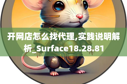 开网店怎么找代理,实践说明解析_Surface18.28.81