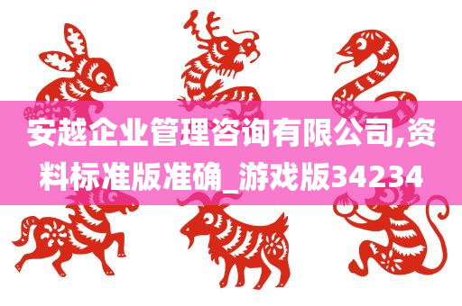 安越企业管理咨询有限公司,资料标准版准确_游戏版34234