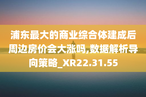 浦东最大的商业综合体建成后周边房价会大涨吗,数据解析导向策略_XR22.31.55