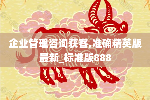 企业管理咨询获客,准确精英版最新_标准版888