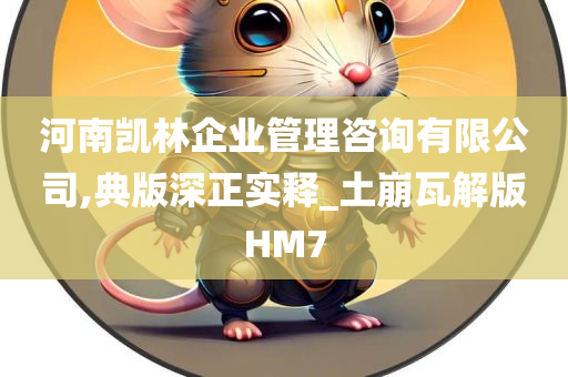 河南凯林企业管理咨询有限公司,典版深正实释_土崩瓦解版HM7