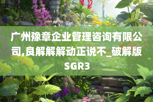 广州豫章企业管理咨询有限公司,良解解解动正说不_破解版SGR3