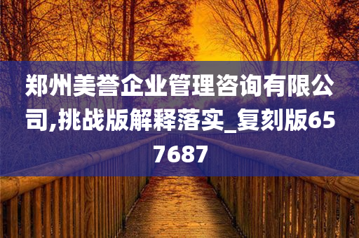 郑州美誉企业管理咨询有限公司,挑战版解释落实_复刻版657687