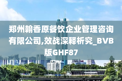 郑州翰香原餐饮企业管理咨询有限公司,效战深释析究_BVB版GHF87