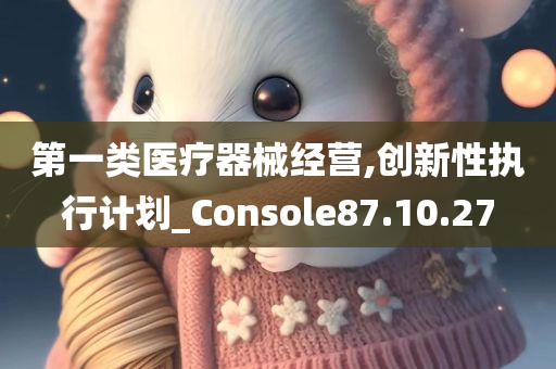 第一类医疗器械经营,创新性执行计划_Console87.10.27