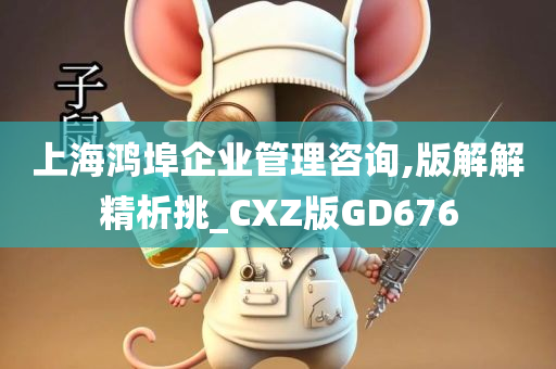 上海鸿埠企业管理咨询,版解解精析挑_CXZ版GD676