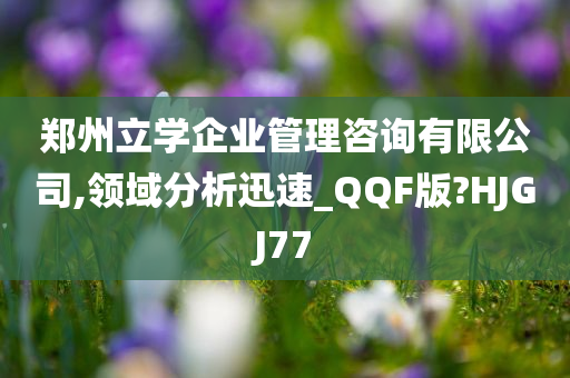 郑州立学企业管理咨询有限公司,领域分析迅速_QQF版?HJGJ77