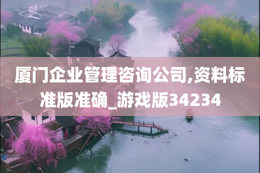 厦门企业管理咨询公司,资料标准版准确_游戏版34234