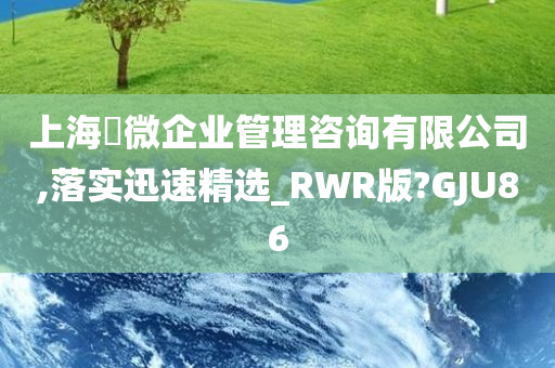 上海璟微企业管理咨询有限公司,落实迅速精选_RWR版?GJU86