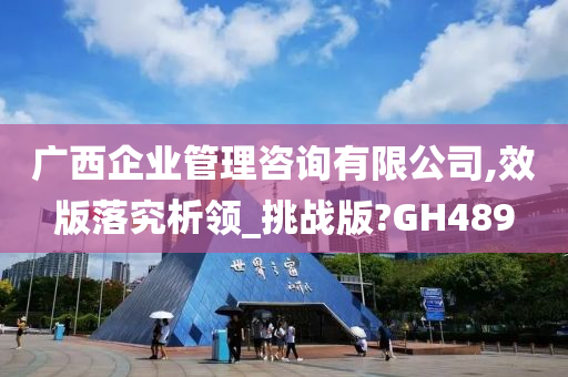 广西企业管理咨询有限公司,效版落究析领_挑战版?GH489