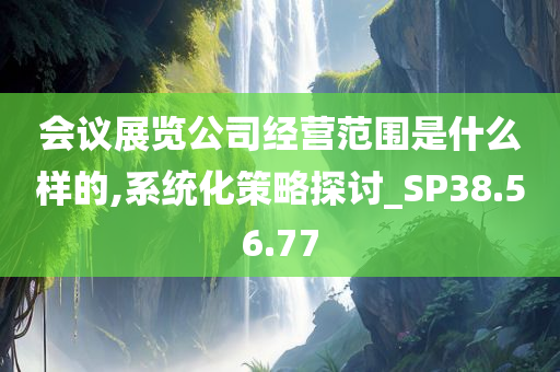 会议展览公司经营范围是什么样的,系统化策略探讨_SP38.56.77