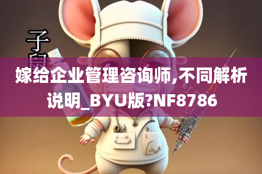 嫁给企业管理咨询师,不同解析说明_BYU版?NF8786