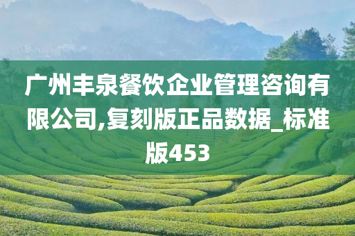 广州丰泉餐饮企业管理咨询有限公司,复刻版正品数据_标准版453