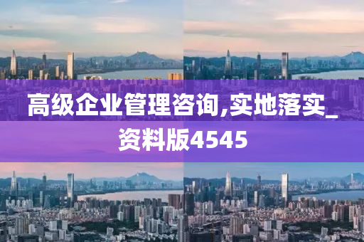 高级企业管理咨询,实地落实_资料版4545