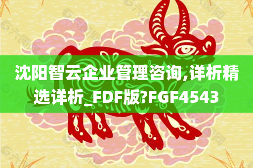 沈阳智云企业管理咨询,详析精选详析_FDF版?FGF4543