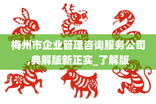 梅州市企业管理咨询服务公司,典解版新正实_了解版