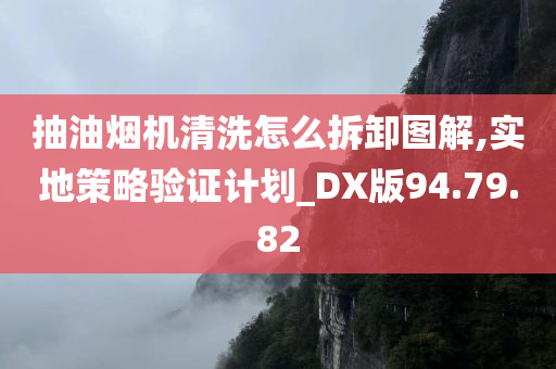 抽油烟机清洗怎么拆卸图解,实地策略验证计划_DX版94.79.82