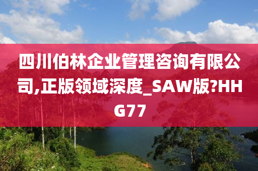 四川伯林企业管理咨询有限公司,正版领域深度_SAW版?HHG77