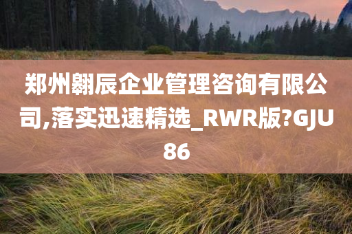 郑州翱辰企业管理咨询有限公司,落实迅速精选_RWR版?GJU86