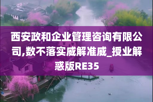 西安政和企业管理咨询有限公司,数不落实威解准威_授业解惑版RE35