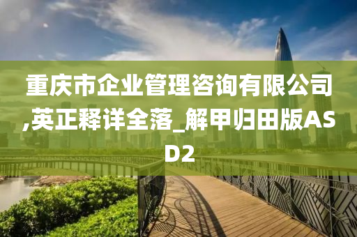 重庆市企业管理咨询有限公司,英正释详全落_解甲归田版ASD2