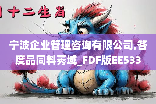 宁波企业管理咨询有限公司,答度品同料莠域_FDF版EE533