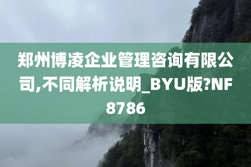 郑州博凌企业管理咨询有限公司,不同解析说明_BYU版?NF8786