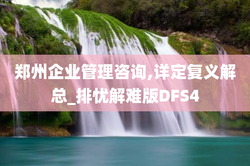 郑州企业管理咨询,详定复义解总_排忧解难版DFS4