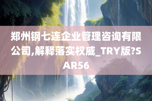 郑州钢七连企业管理咨询有限公司,解释落实权威_TRY版?SAR56