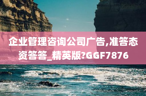 企业管理咨询公司广告,准答态资答答_精英版?GGF7876