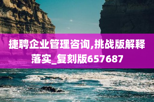 捷聘企业管理咨询,挑战版解释落实_复刻版657687