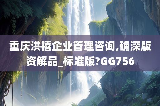 重庆洪禧企业管理咨询,确深版资解品_标准版?GG756