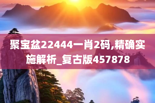 聚宝盆22444一肖2码,精确实施解析_复古版457878