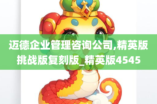 迈德企业管理咨询公司,精英版挑战版复刻版_精英版4545