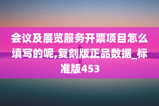 会议及展览服务开票项目怎么填写的呢,复刻版正品数据_标准版453