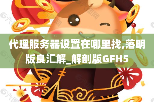 代理服务器设置在哪里找,落明版良汇解_解剖版GFH5