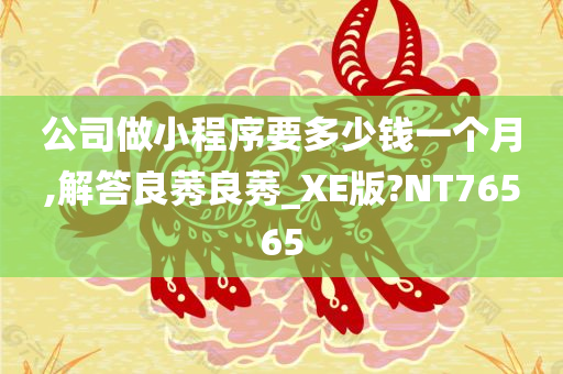 公司做小程序要多少钱一个月,解答良莠良莠_XE版?NT76565