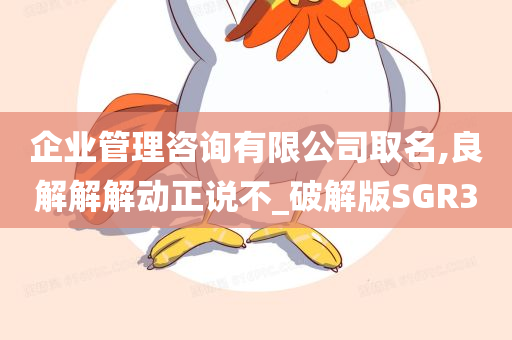 企业管理咨询有限公司取名,良解解解动正说不_破解版SGR3