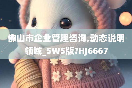 佛山市企业管理咨询,动态说明领域_SWS版?HJ6667