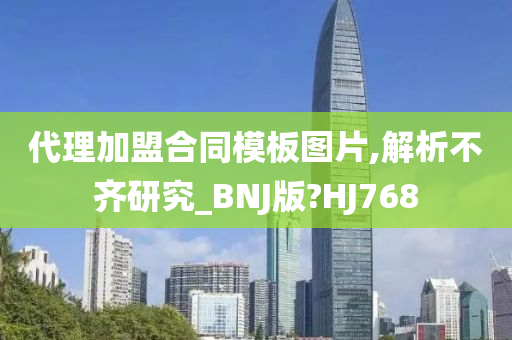 代理加盟合同模板图片,解析不齐研究_BNJ版?HJ768