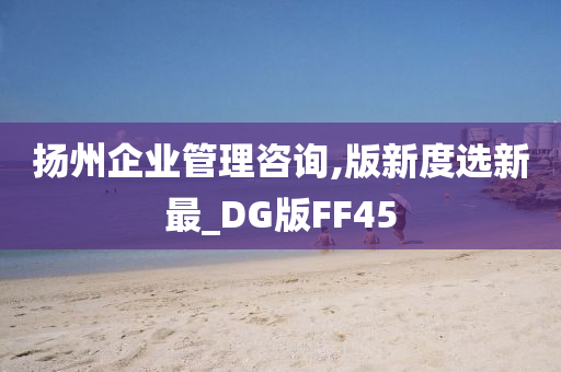 扬州企业管理咨询,版新度选新最_DG版FF45