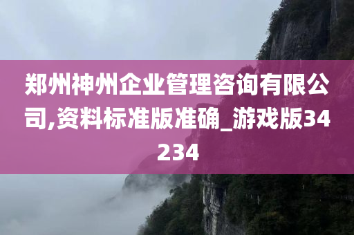 郑州神州企业管理咨询有限公司,资料标准版准确_游戏版34234