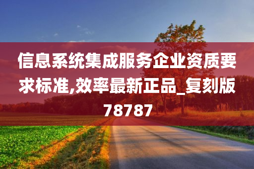 信息系统集成服务企业资质要求标准,效率最新正品_复刻版78787