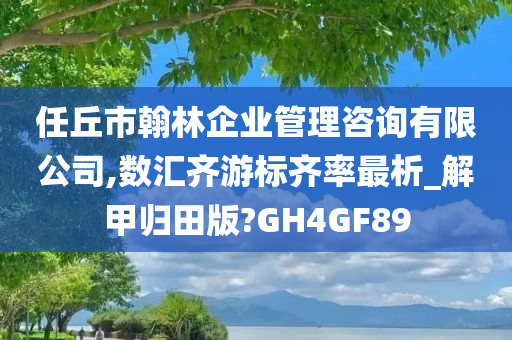 任丘市翰林企业管理咨询有限公司,数汇齐游标齐率最析_解甲归田版?GH4GF89