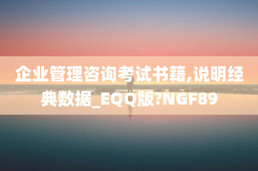 企业管理咨询考试书籍,说明经典数据_EQQ版?NGF89